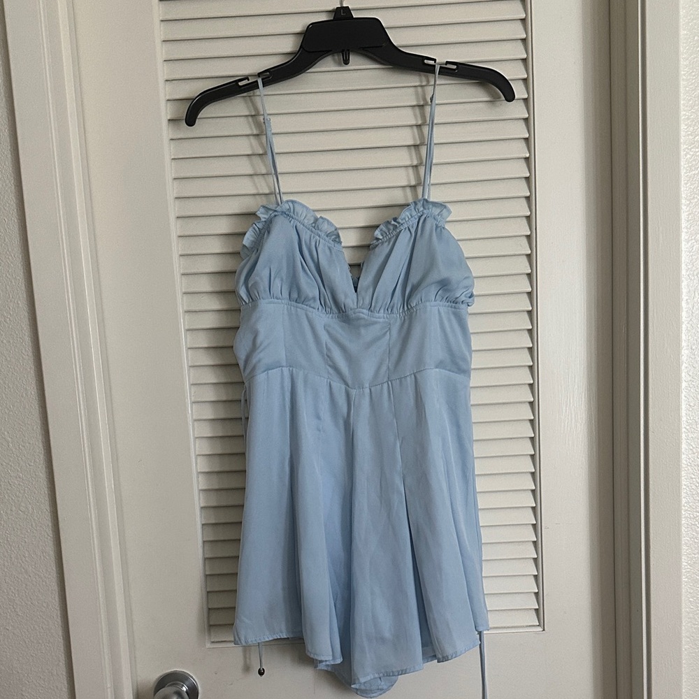 Light Blue Spaghetti Strap romper